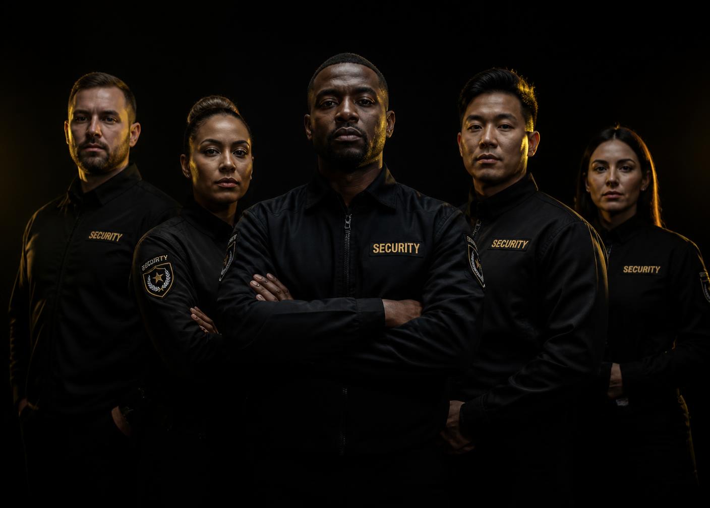 Equipe de agentes de segurança do Grupo Dominare